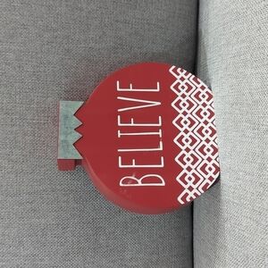 Believe Wooden Christmas Decor